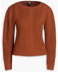 PAIGE - Elizabeth Cable-knit Wool-blend Sweater - Lyst