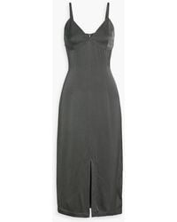 TOTEME - Satin-Crepe Midi Dress - Lyst
