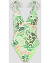 Solid & Striped - The Olympia Reversible Printed Swimsuit - Lyst