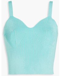 Vince - Cropped Ribbed-knit Tank - Lyst