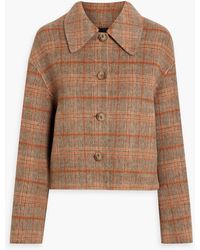 JOSEPH - Gerrard jacke aus filz aus einer wollmischung mit karomuster - Lyst