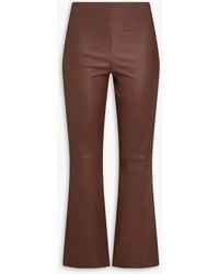By Malene Birger - Stretch-leather Flared Pants - Lyst