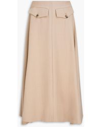 By Malene Birger - Isella Twill Midi Skirt - Lyst