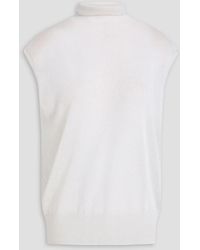 Autumn Cashmere - Weste aus einer kaschmirmischung mit metallic-effekt - Lyst