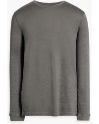 120% Lino - Linen And Cotton-blend Jersey T-shirt - Lyst