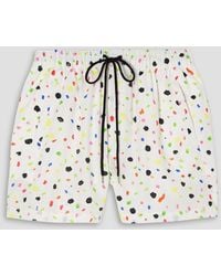 Christopher Kane - Bedruckte shorts aus baumwollpopeline - Lyst