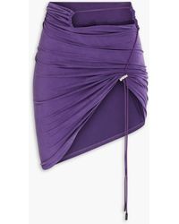 Jacquemus - Espelho minirock aus stretch-jersey aus einer cupromischung mit cut-outs - Lyst
