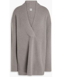TOTEME - Ribbed Wool And Cashmere-blend Sweater - Lyst