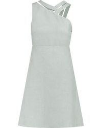 Valentino Garavani - Cutout Linen Mini Dress - Lyst