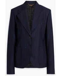 Versace - Printed Wool And Cotton-blend Twill Blazer - Lyst