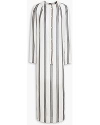 Gentry Portofino - Striped Gauze Shirt Dress - Lyst