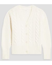 Chinti & Parker - Aran Cable-knit Wool Cardigan - Lyst