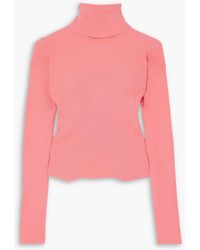 REMAIN Birger Christensen - Olga Ribbed-knit Turtleneck Sweater - Lyst