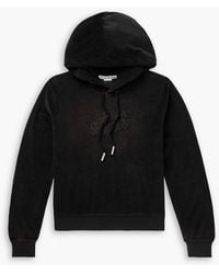 Acne Studios - Faro Logo-Embossed Cotton-Blend Velour Hoodie - Lyst