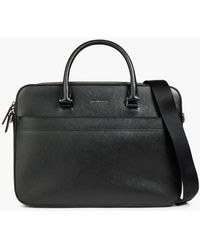 Michael Kors Harrison Textured-leather Briefcase - Black