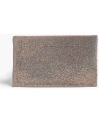 Benedetta Bruzziches - La Luisa Crystal-Embellished Silk-Satin Clutch - Lyst