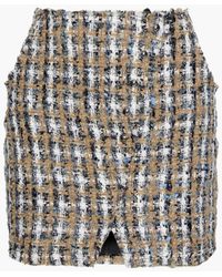 IRO - Hunch Metallic Checked Tweed Mini Skirt - Lyst