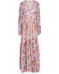 byTiMo - Floral-print Georgette Maxi Dress - Lyst