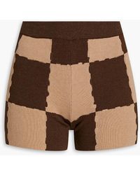 Jacquemus - Gelato karierte shorts aus einer baumwollmischung - Lyst