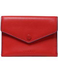 Sandro Leather Cardholder - Red