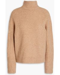 Vince - Mélange Knitted Turtleneck Sweater - Lyst