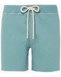 The Great - The Sweat Frayed Loopback Cotton-jersey Shorts - Lyst