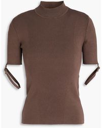 Jacquemus - Torre Ribbed-knit Turtleneck Top - Lyst
