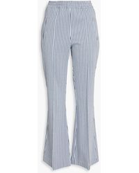 Marni - Striped Jacquard-Knit Flared Pants - Lyst