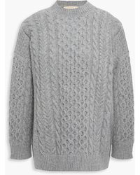 &Daughter - Ina Mélange Cable-knit Wool Sweater - Lyst