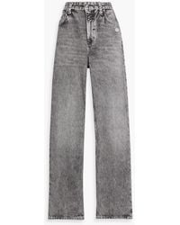 Rag & Bone - Miramar Shea Denim-Effect Print Cotton Straight-Leg Pants - Lyst