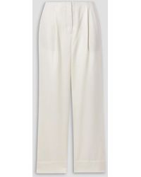Interior - The 's bundfaltenhose mit weitem bein aus twill aus einer wollmischung - Lyst