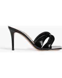 Gianvito Rossi - Amour Twisted Patent-Leather Mules - Lyst