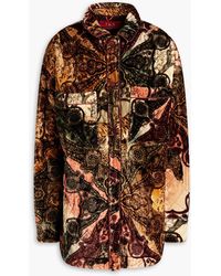 F.R.S For Restless Sleepers - Quilted Paisley-print Velvet Jacket - Lyst