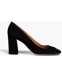 Sergio Rossi - Royal Vernice Patent Leather-trimmed Suede Pumps - Lyst