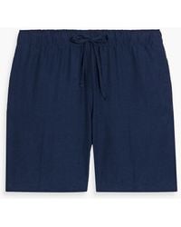 Onia - Mid-length Linen-blend Swim Shorts - Lyst