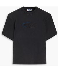 Missoni - Embroidered Cotton-jersey T-shirt - Lyst