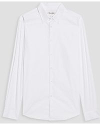 FRAME - Cotton-blend Poplin Shirt - Lyst
