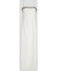 Jonathan Simkhai - Lennox Crystal-embellished Cutout Crepe Gown - Lyst