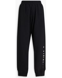 MM6 by Maison Martin Margiela - Logo-print French Cotton-blend Terry Track Pants - Lyst