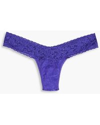 Hanky Panky - Signature Stretch-lace Mid-rise Thong - Lyst