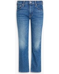 Mother - The Smarty Pants High-rise Straight-leg Jeans - Lyst