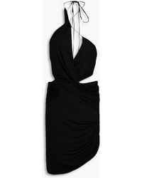 GAUGE81 - Molos Asymmetric Cutout Draped Modal Mini Dress - Lyst