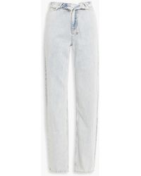 Ksubi - Undone Playback Navana Fold-over High-rise Straight-leg Jeans - Lyst