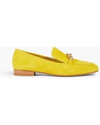 Tory Burch - Jessa Embellished Suede Loafers - Lyst
