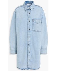 FRAME - Denim Mini Shirt Dress - Lyst