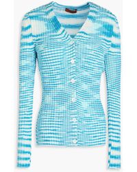 Missoni - Space-dyed Ribbed-knit Cardigan - Lyst