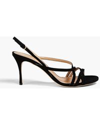 Sergio Rossi - Suede Slingback Sandals - Lyst
