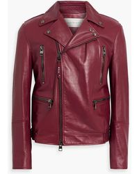 McQueen - Leather Biker Jacket - Lyst