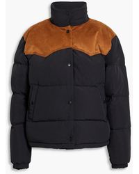 Rag & Bone - Cal Faux Suede-paneled Quilted Ripstop Down Jacket - Lyst