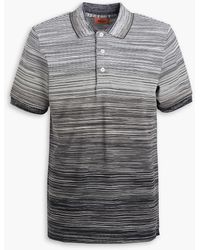 Missoni - Space-dyed Cotton-piqué Polo Shirt - Lyst